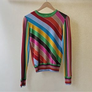 Y2K Vintage Miss Sixty Rainbow Knit Sweater Shirt